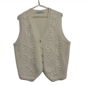 Vintage Button Up Wool Sweater Vest